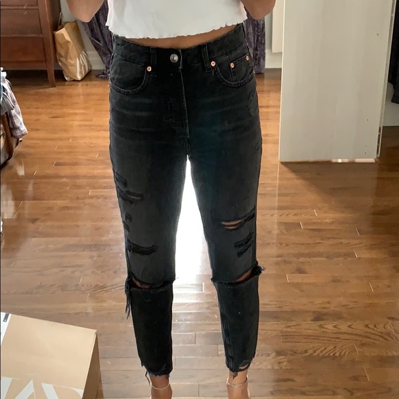 Black ripped jeans - Picture 1 of 2